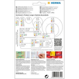 Étiquettes multi-usages blanches 12x30 mm papier mat 1120 pcs.