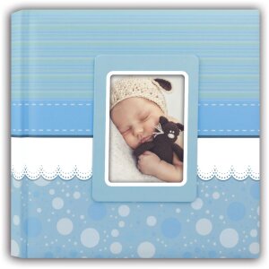 ZEP Baby Album Cinzia 31x31 cm bleu 60 pages blanches