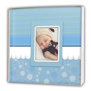 ZEP Baby Album Cinzia 31x31 cm bleu 60 pages blanches