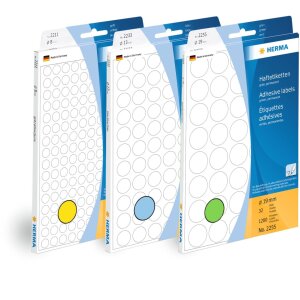 Étiquettes multi-usages blanches 20x75 mm papier mat 320 pcs.