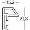 Steel Style cadre plastique A4 blanc