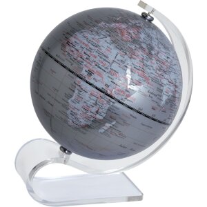 20AO452 Globe Mascagni argenté 13 cm pivotant