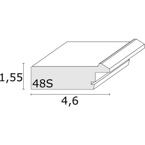 Cadre photo blanc bois S48SK1