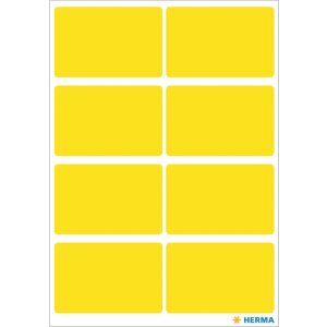 Étiquettes multi-usages jaunes 26x40 mm papier mat 40 pcs.