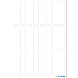 Étiquettes multi-usages blanches 8x36 mm papier mat 168 pcs.