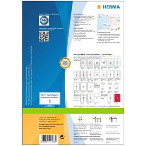 Étiquettes dadresse Premium A4, blanches 99,1x57 mm papier mat 1000 pcs.