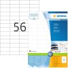 Étiquettes Premium A4, blanches 52,5x21,2 mm papier mat 5600 pcs.