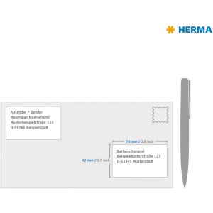 Étiquettes Premium A4, blanches 70x42 mm papier mat 2100 pcs.