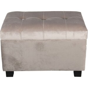 Tabouret-coffre 50x34x33 cm beige - 64061SBE