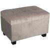 Tabouret-coffre 50x34x33 cm beige - 64061SBE