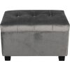 Coffre tabouret 50x34x33 cm gris foncé - 64061SDG