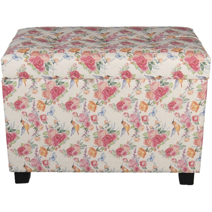 Tabouret-coffre 60x36x43 cm multicolore - 64061LM