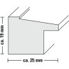 Cadre plastique Sierra, naturel, 10 x 15 cm