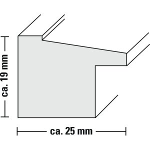 Cadre plastique Sierra, noyer, 10 x 15 cm