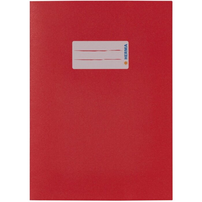 Protège-cahier papier HERMA A5 rouge foncé