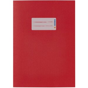 Protège-cahier papier HERMA A5 rouge foncé