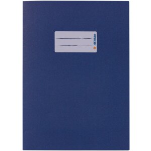 Protège-cahier papier A5 bleu foncé