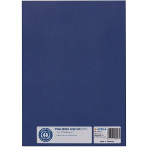 Protège-cahier papier A5 bleu foncé