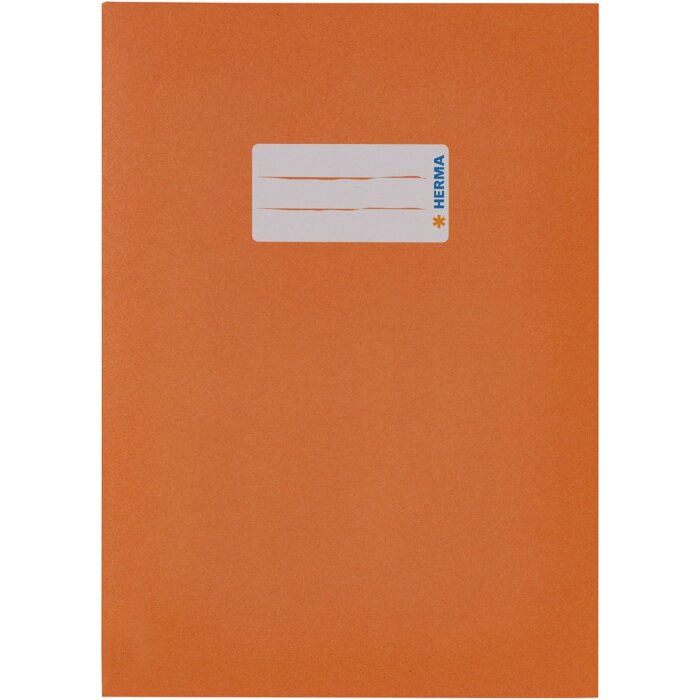 Protège-cahier orange DIN A5 en papier