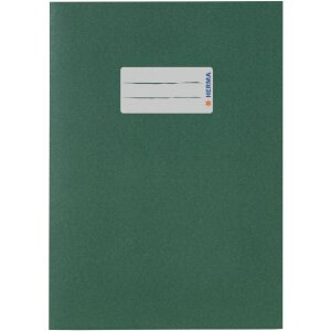 Protège-cahier papier A5 vert foncé