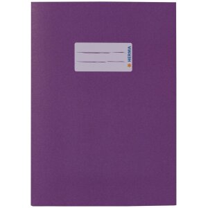 Protège-cahier papier A5 violet