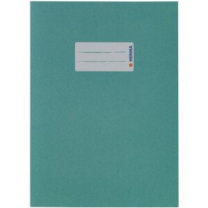 Protège-cahier papier turquoise DIN A5