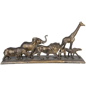 Décoration animaux 5PR0051 brun bronze 71x16x34 cm