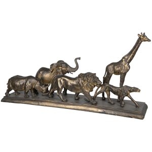 Décoration animaux 5PR0051 brun bronze 71x16x34 cm