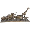 Décoration animaux 5PR0051 brun bronze 71x16x34 cm