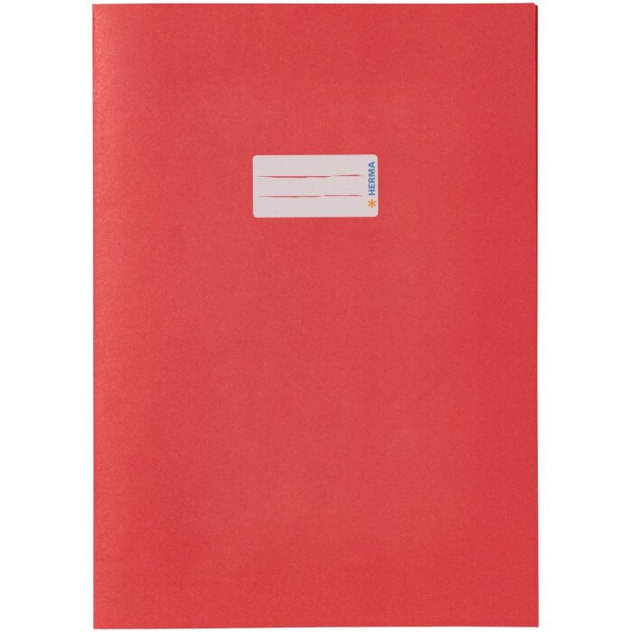 Protège-cahier papier A4 rouge foncé