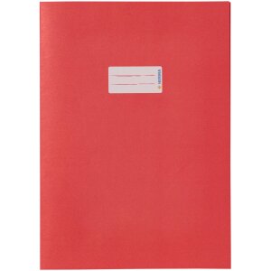 Protège-cahier papier A4 rouge foncé