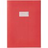 Protège-cahier papier A4 rouge foncé