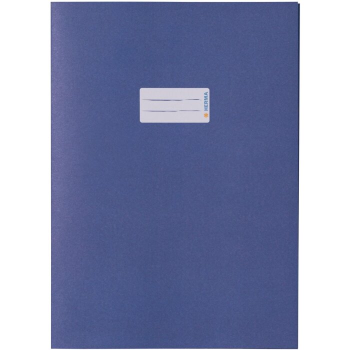 Protège-cahier papier HERMA DIN A4 bleu