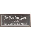 Plaque de texte 6Y3248 Marron - Blanc 30x13 cm Plaque de tôle