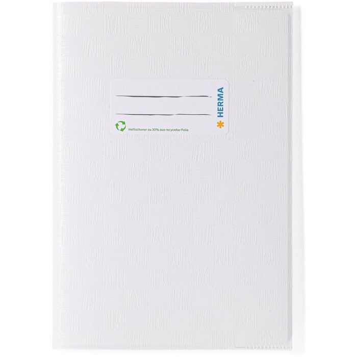 Protège-cahier PP A5 opaque-blanc