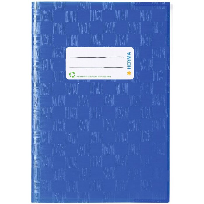 Protège-cahier PP A5 bleu opaque-bleu foncé