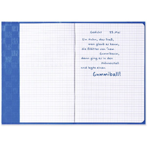 Protège-cahier PP A5 bleu opaque-bleu foncé