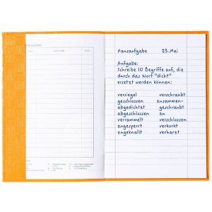 Protège-cahier PP A5 couverture-orange