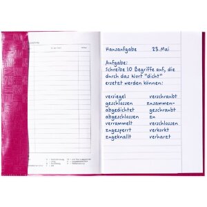 Protège-cahier PP A5 rose opaque