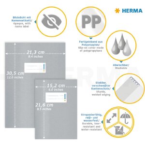 Protège-cahier PP A5 vert clair opaque