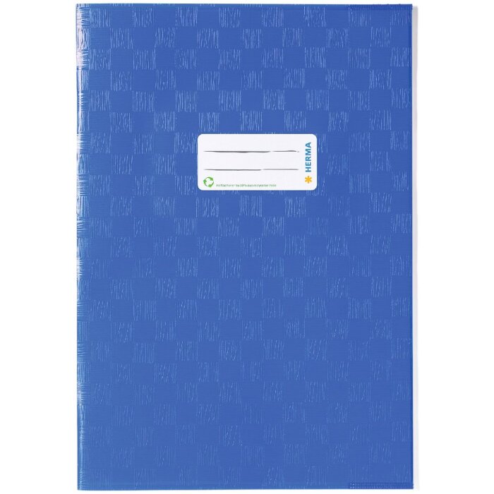 Protège-cahier PP A4 bleu opaque-bleu foncé