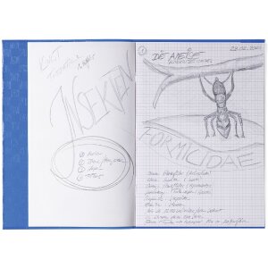 Protège-cahier PP A4 bleu opaque-bleu foncé