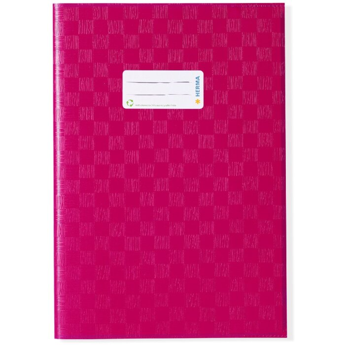 Protège-cahier PP A4 rose opaque