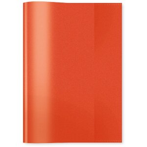 Protège-cahier PP A5 transparent-rouge