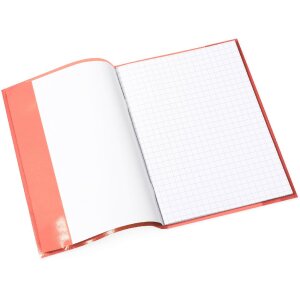 Protège-cahier PP A5 transparent-rouge