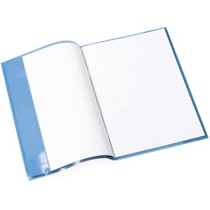 Protège-cahier PP A5 transparent-bleu