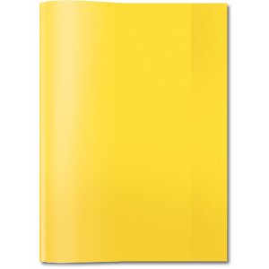 Protège-cahier PP A4 transparent-jaune