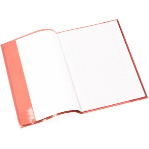 Protège-cahier A4 rouge transparent