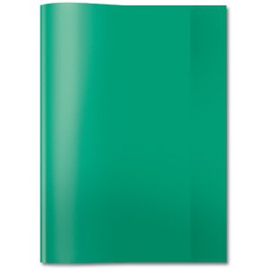 Protège-cahier PP A4 transparent-vert