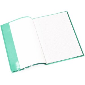 Protège-cahier PP A4 transparent-vert